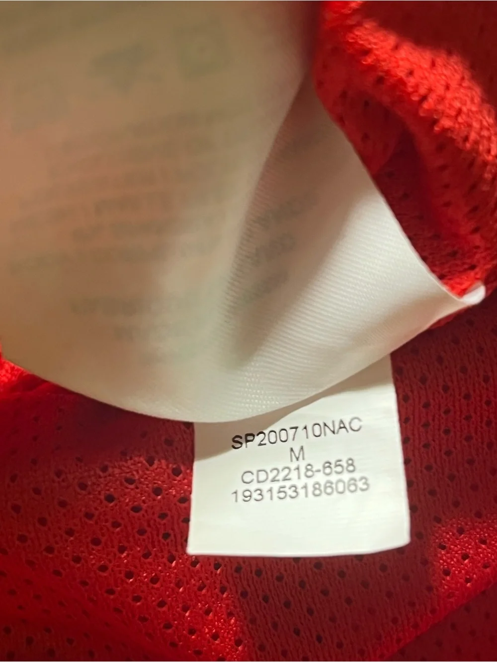Jordan Team Woven Windbreaker Jacket Red White Men Size M Half Zip